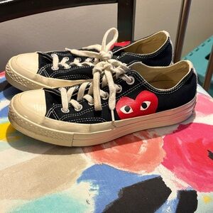 Converse x Comme de Garçons Play tennis shoes